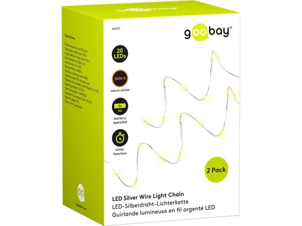 Goobay 44590, Universale lysstriper, Ambience, Innendørs, Kopper, Polyvinylklorid (PVC), IP20, Varm hvit