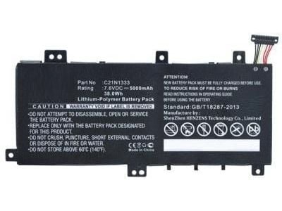 CoreParts - Batteri til bærbar PC - litiumpolymer - 5000 mAh - 38 Wh - svart - for ASUS Transformer Book Flip TP550LD