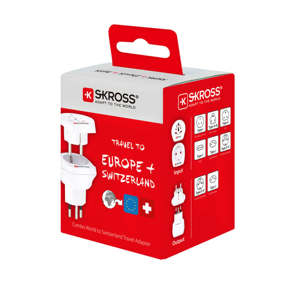 Skross 1.500206-E, Tyyppi J (CH), Universaali, Tyyppi C (Europistoke), Tyyppi G (UK), Tyyppi I (AU), Tyyppi J (CH), Tyyppi L (IT), Tyyppi N (BR), 1...