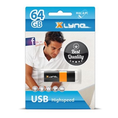 xlyne Wave - USB-flashstasjon - 64 GB - USB 2.0