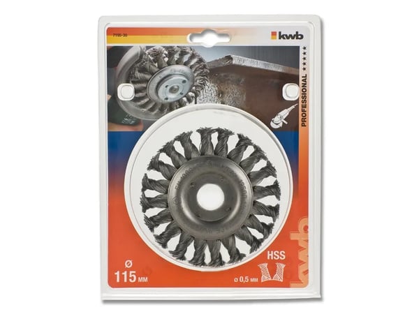 kwb 719530, Trådhjul, 2,2 cm, 11,5 cm, 0,5 mm, Metalli, Sten, Metallia