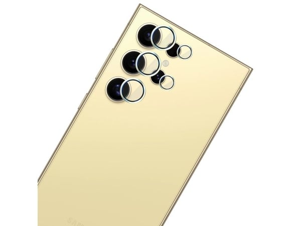 3MK Lens Protection Pro, Samsung, Galaxy S24 Ultra, naarmuuntumaton, sirpaleeton, keltainen, 1 kpl