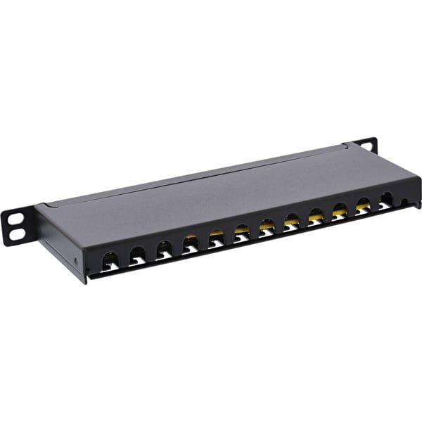 InLine 10\ patch field Cat.6A 0.5HE 12-fold sort RAL9005 ( 76819S )"