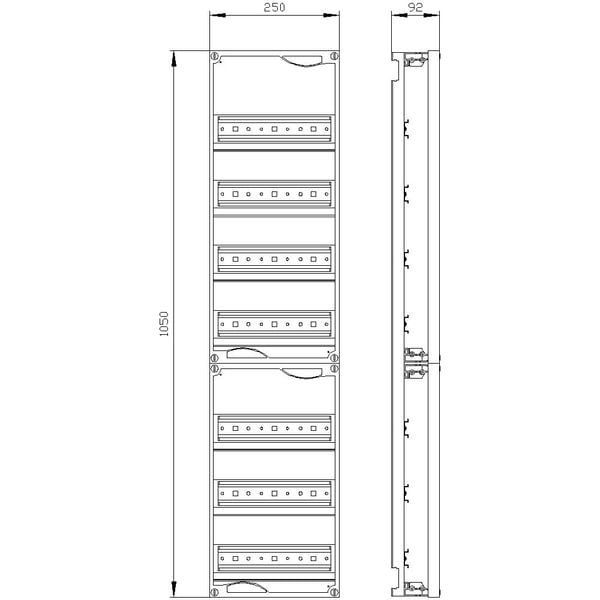 Siemens 8GK4001-7KK11, 1050 mm, 255 mm, 1055 mm, 100 mm, 4,99 kg