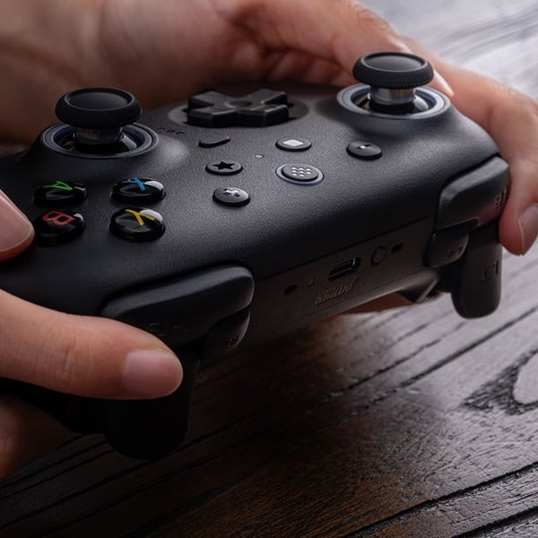 8BitDo Ultimate 2 trådløs spillkontroller 2.4G for Android, Mac, PC, svart