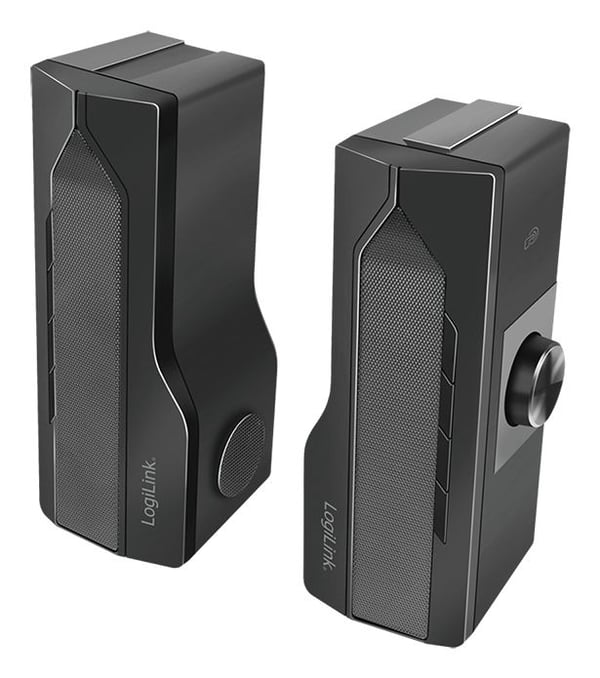 LogiLink Mobile soundbar juhlavalaistuksella, musta langaton 2-in-1 peliäänijärjestelmä, kosketusohjaus - 1 kpl (SP0059)