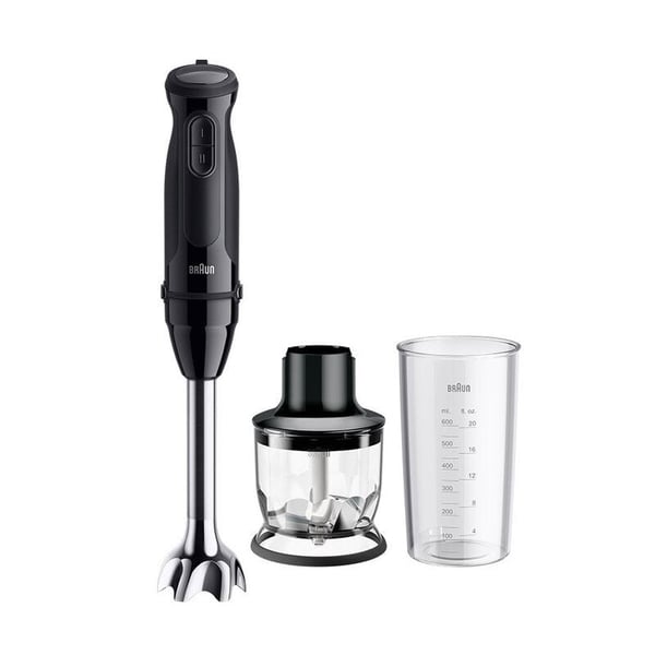 Braun MultiQuick 3 MQ30201M Stavmikser, Stav Mikser, 0,6 l, 900 W, Svart, Satin Stål