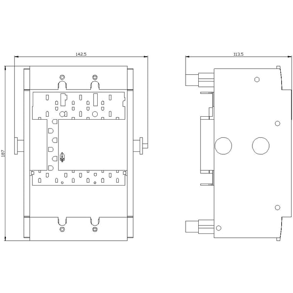 Siemens 3VA9123-0KD10 effektkontakttilbehør 1 stk