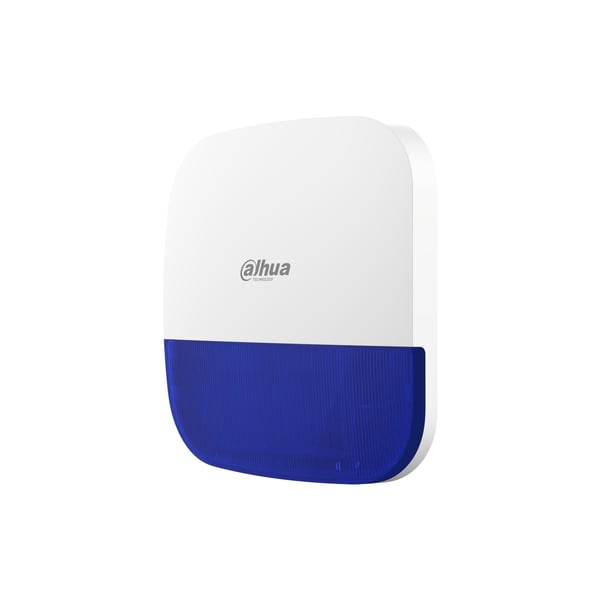 Dahua Technology DHI-ARA13-W2(868) blå, Trådlös siren, Utomhus, akrylnitrilbutadienstyren, polykarbonat (PC), 1600 m, 868.6 Mhz, 110 dB