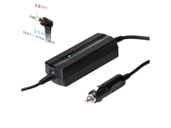 Akyga Dedicated Series AK-ND-37 - Strömadapter för bil - 12 V - 90 watt - svart