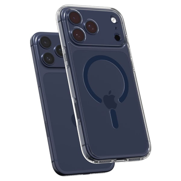 Spigen Ultra Hybrid (Mag Fit), Etui, Apple, iPhone 17 Pro Max, 17,5 cm (6.9"), Mørkeblå, Gjennomsiktig