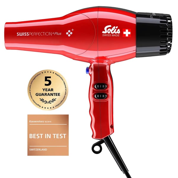 Solis Swiss Perfection Red Plus hiustenkuivaaja Type 3801