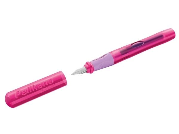 Pelikan 824828, Rosa, Fyllesystem med patron, Blå, Rustfritt stål, Høyrehendt, Boks