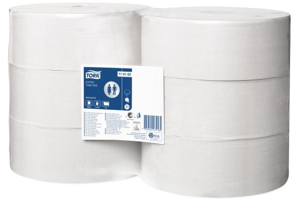 Tork T1 Advanced Jumbo valkoinen wc-paperi, 1-kerroksinen - (6 rullaa laatikossa)