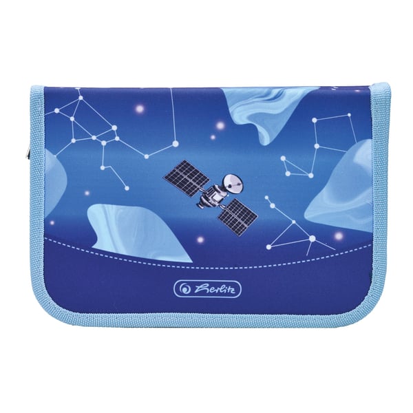 Herlitz Schüleretui 31 teilig Cosmic Explorer, 31 styck, Blå, Ljusblå, Polyester, Bild, 205 mm, 38 mm