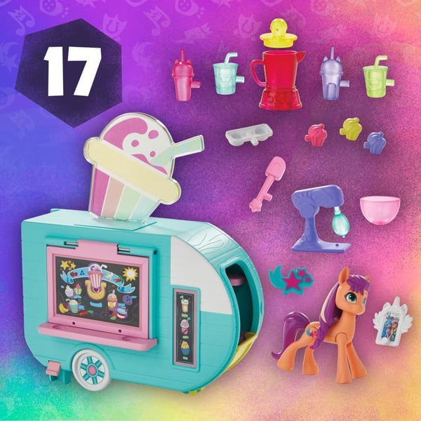 My Little Pony Sunny Starscout Smoothie Truck, Jäätelöauto, 5 vuosi/vuosia, LR44, Monivärinen