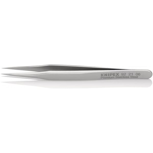 Knipex 92 21 06, Rostfritt stål, Rostfritt stål, Spetsig, Rak, 7 g, 6 mm