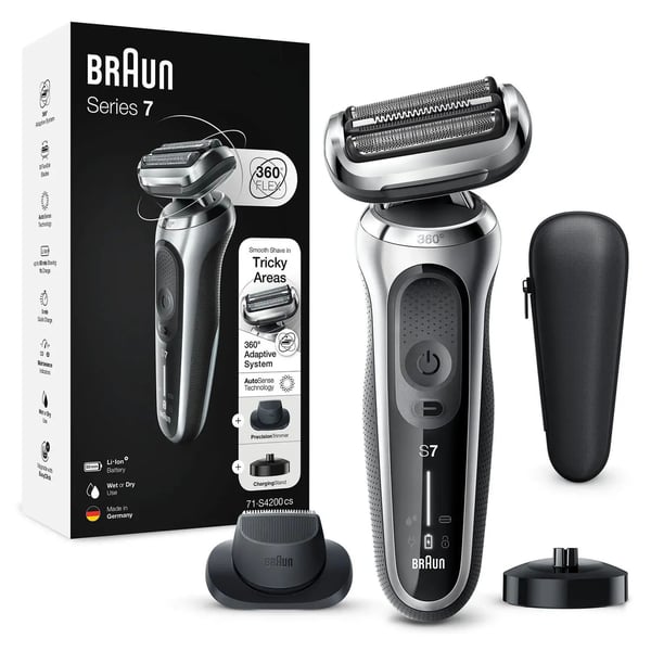 Braun Series 7 71-S4200cs barbermaskin 50 min våt og tørr, svart