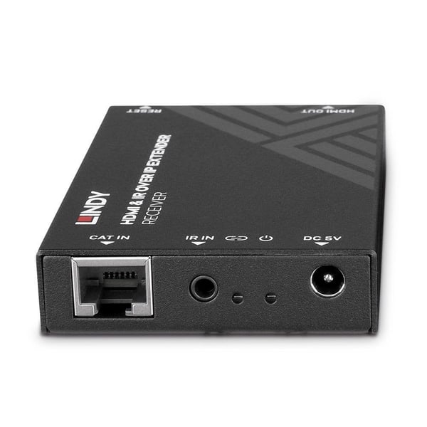 Lindy 38399, 1920 x 1080 pixlar, AV-mottagare, 150 m, Kabel, Svart, HDCP