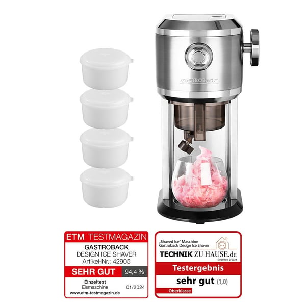 Gastroback 91552, Freezer bowl, Hvit, Plast, Gastroback Design Ice Shaver, 4 stykker, 94 mm