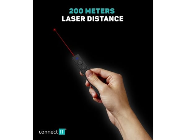 Connect It Connect IT Laserosoitin (AAA-paristo), musta
