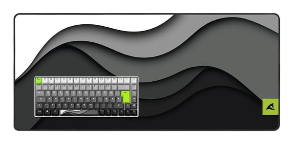 Sharkoon SKILLER SGK50 S3 Design Bundle - D5, Svart, Grå, Vit, Bild, Halksäkert underlag, Spelmusmatta