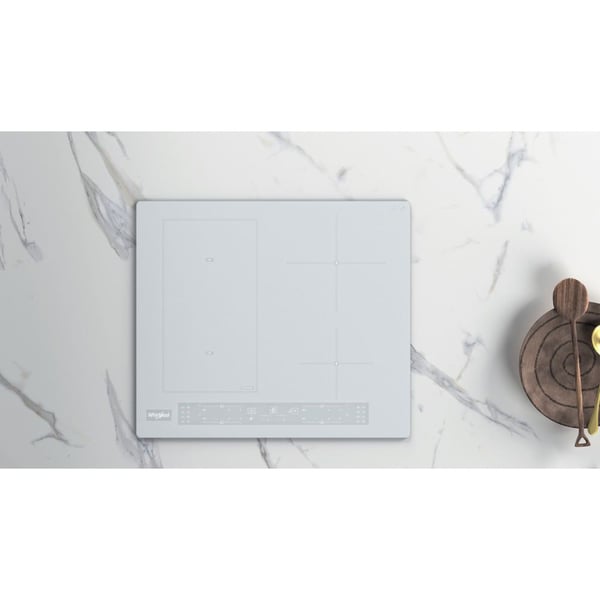 Whirlpool WL B4560 NE/W, Vit, Inbyggnad, 59 cm, Zon induktionshäll, 4 zon(er)