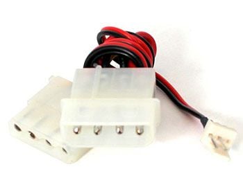 Gembird CC-PSU-5 - Fläktadapter - 4 pin intern effekt (hane) till 4 pin intern effekt, 3-stifts intern ström 12 V