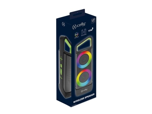 Celly GROOVERGBBK, 5,1 cm, 10 W, 2 O, Langaton, 10 m, USB Type-C