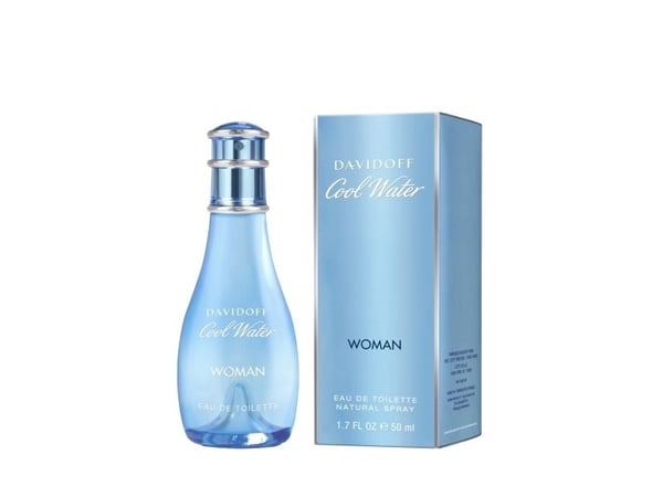 Davidoff Cool Water Woman, Naiset, 50 ml, Ananas, Vesimeloni, Kukkainen, Laaksonlilja, Mustaherukka, Puu, Suihku