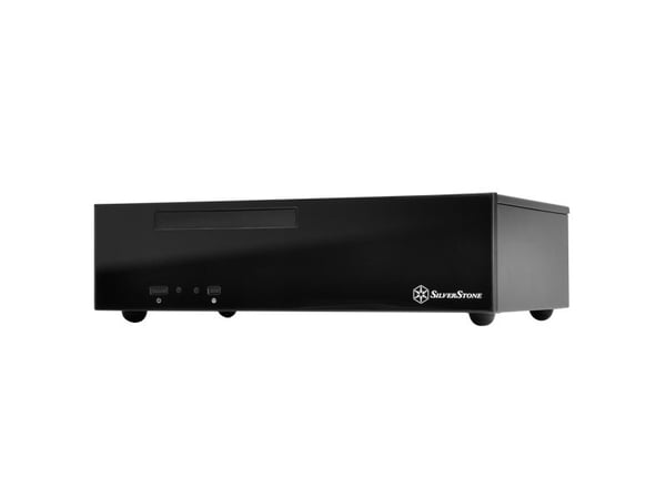 SilverStone MILO ML09 - Tower - mini-ITX - ingen strømforsyning (SFX12V) - svart - USB/lyd