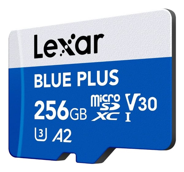 Lexar Blue Plus, 256 GB, MicroSDXC, UHS-I, 170 MB/s, Class 3 (U3), V30