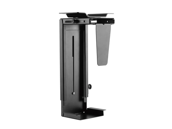 Techly ICA-CS 66, Keskusyksikön pidike pöydän alle, 10 kg, Musta, Metalli, 175 mm, 3,23 kg