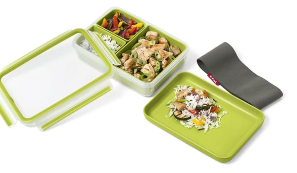 Tefal K31002, Lunsjbeholder, Voksen, Grønn, Gjennomsiktig, Tyskland, 1,2 l, 163 mm