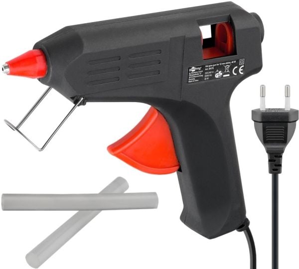 Goobay 59176, Varm limpistol, Svart, Keramikk, Glass, Lær, Plast, Tre, 16 g/min, 4 min, Vekselstrøm