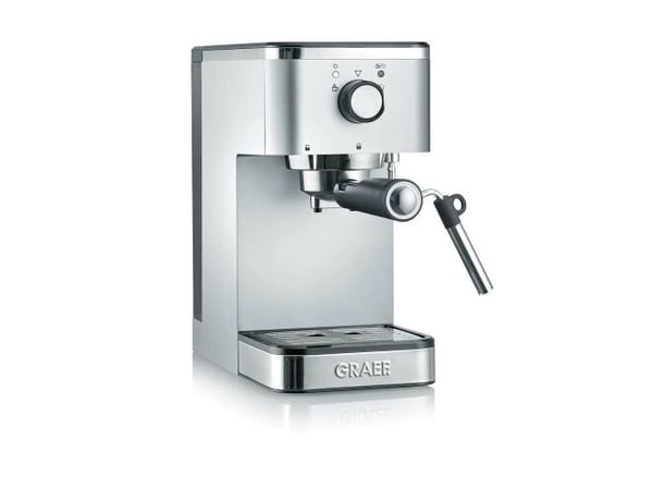 Graef ES400, Espressokone, 1,25 L, Jauhettu kahvi, 1400 W, Ruostumaton teräs