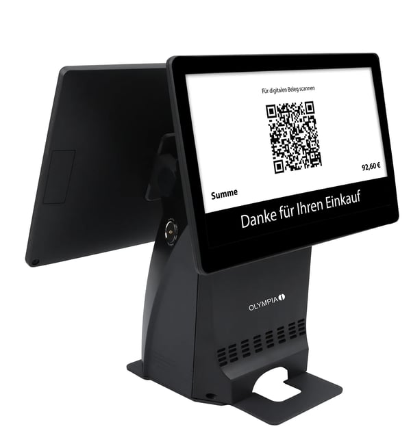 Olympia T215DK, 38,1 cm (15"), LCD, Alt-i-ett, Sort, Android 11, Direkte Termisk