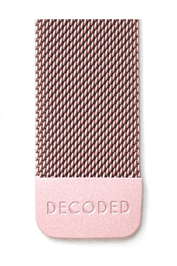 Decoded Traction Strap, Rem, Smartwatch, Rose Gold, Apple, Apple Watch 44mm / 45mm / 46mm / 49mm, Rostfritt stål