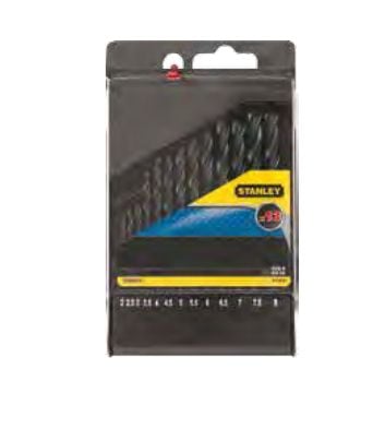 Stanley STA56015-QZ, Drill, Metall, Rolled High-Speed Steel (HSS-R), 10 stykker