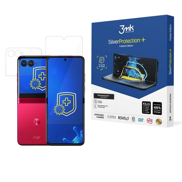 3MK 3MK SilverProtect+ Motorola Razr 40 Ultra / Razr+ 2023 Folded Edition Folia Antymikrobowa montowana na mokro