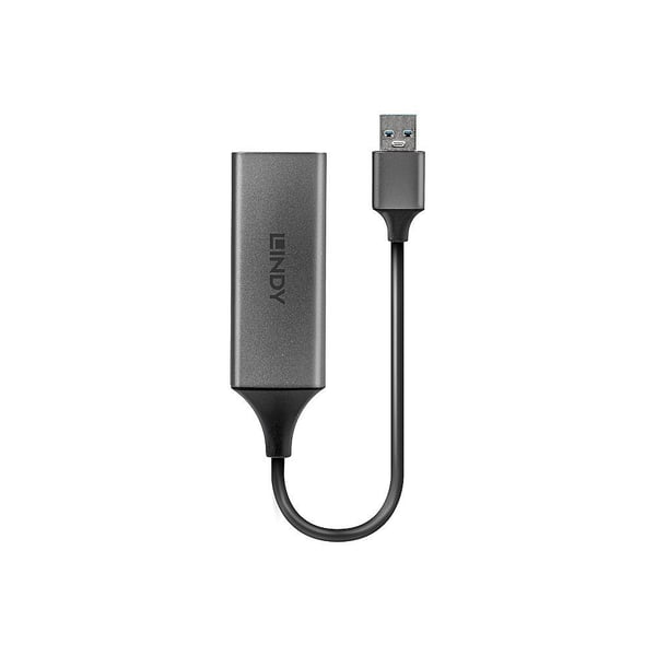 Lindy 43298, Koblet med ledninger (ikke trådløs), USB, Ethernet, 5000 Mbit/s, Sølv