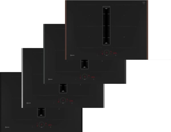 Neff V57YHQ4C0 induktionshäll med integrerad fläkt 70 cm, 4 zoner, svart Neff V57YHQ4C0 induktionshäll med integrerad fläkt 70 cm, 4 zoner, svart