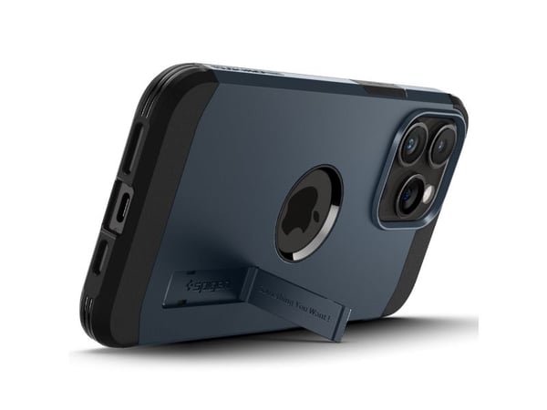 Spigen Tough Armor MagFit - Baksidesskydd för mobiltelefon - MagSafe-kompatibilitet - polykarbonat, termoplastisk polyuretan (TPU), stötskum - meta...