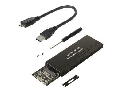 Maclean MCE582, SSD-kabinett, M.2, SATA, 5 Gbit/s, USB-tilkobling, Sort