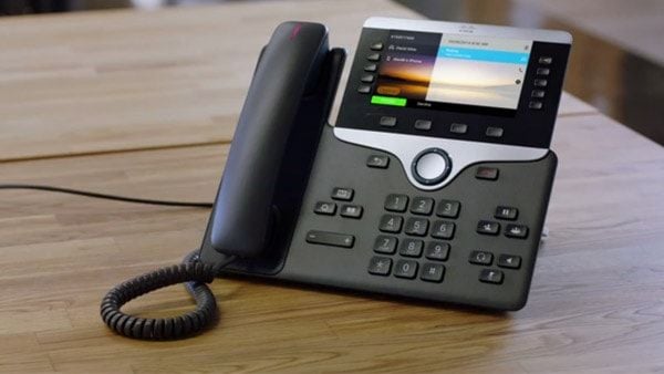 Cisco IP Phone 8851 - VoIP-telefon - SIP, RTCP, RTP, SRTP, SDP - 5 rader - träkol