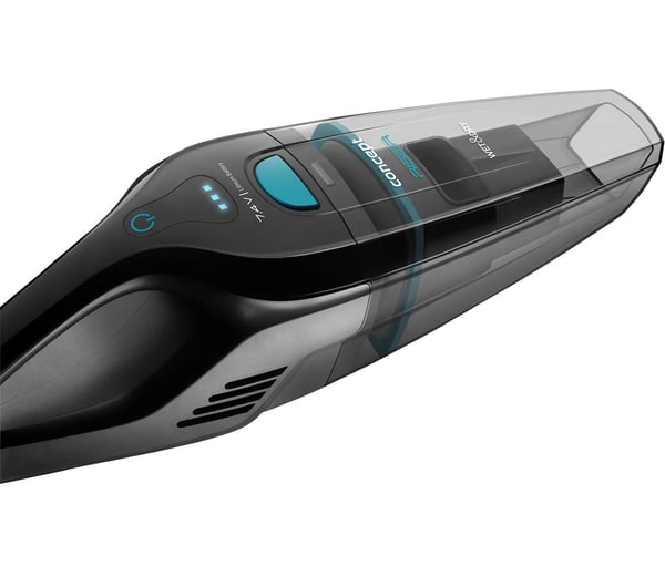 Concept VP4350 käsipölynimuri 7,2 V märkä/kuiva HEPA 12 pussiton musta