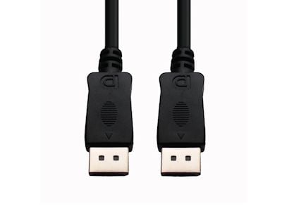 e+p DP 2, 2 m, DisplayPort, DisplayPort, Hankjønn, Hankjønn, Sort
