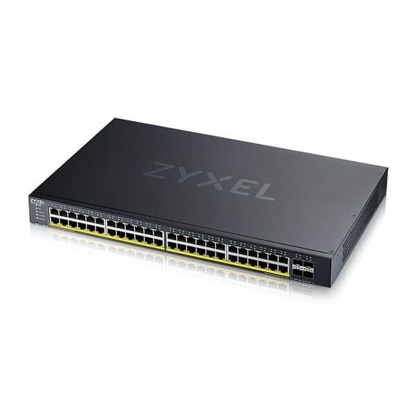 Zyxel XGS1935 Series XGS1935-52HP - Switch - administrert - L3 Lite - smart - 48 x 10/100/1000 (PoE) + 4 x 10 Gigabit SFP+ (opplenke) - rackmonterb...