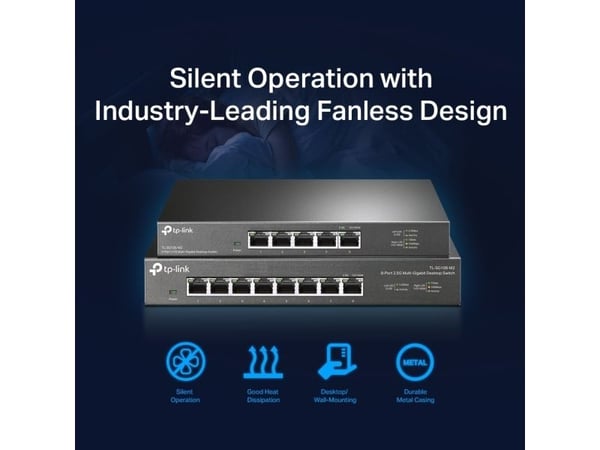TP-Link TL-SG105-M2 5-portars 2,5G-nätverksswitch för skrivbord, ohanterad