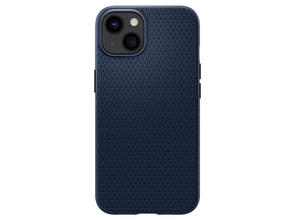 Spigen Liquid Air - Baksidedeksel for mobiltelefon - termoplast-polyuretan (TPU) - marineblå - for Apple iPhone 13